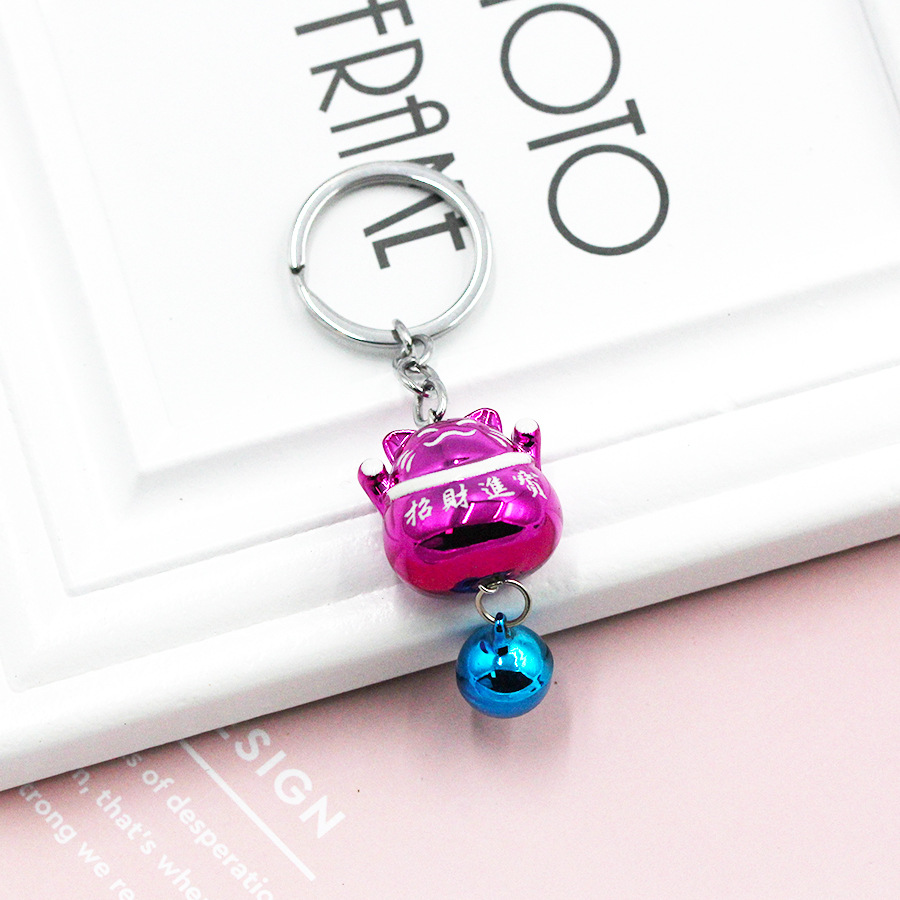 New European and American pendant lovers pendant star with a fortune-hunting jingle ring accessories key chain wholesale
