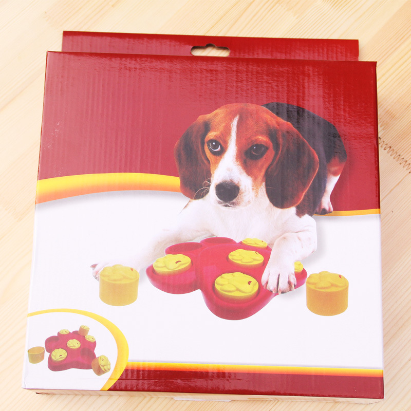 Dog Puzzle Food Container Large Footprints Pet Toy Treasure Hunting Slow Feeding Bowl Dog Intelligent Toy Interactive Toy