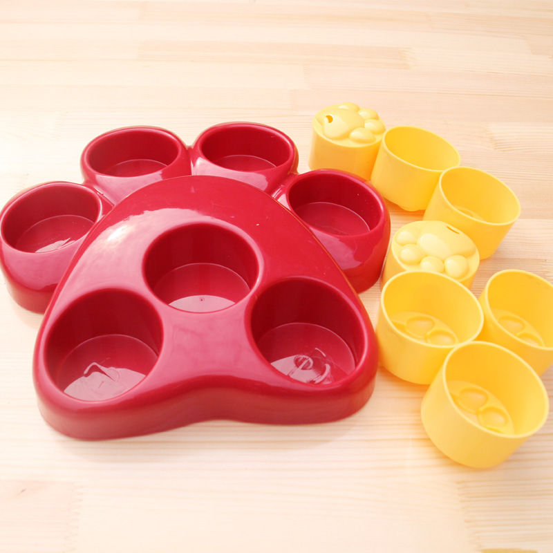 Dog Puzzle Food Container Large Footprints Pet Toy Treasure Hunting Slow Feeding Bowl Dog Intelligent Toy Interactive Toy