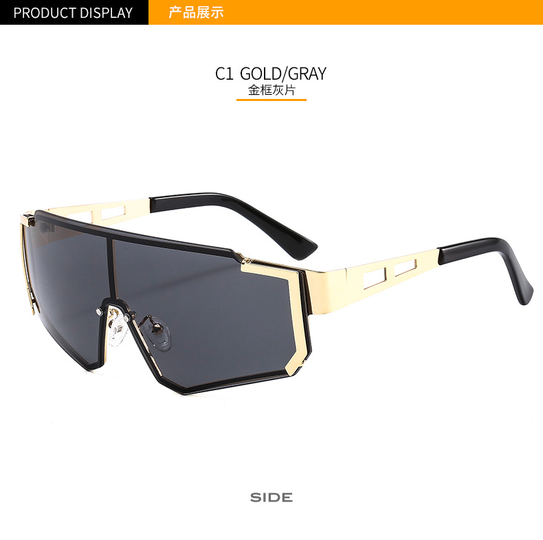 Men's Metal Siamese Sports Cycling Sunglasses Outdoor UV-Proof Fashion Cross-Border Sunglasses 505 Men's Metal Siamese Sports Cycling Sunglasses Outdoor UV-Proof Fashion Cross-Border Sunglasses 505