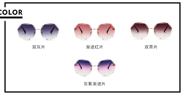 Stylish 2019 new stylish cut edge, ladies metallic, custom uv-proof stylish ladies