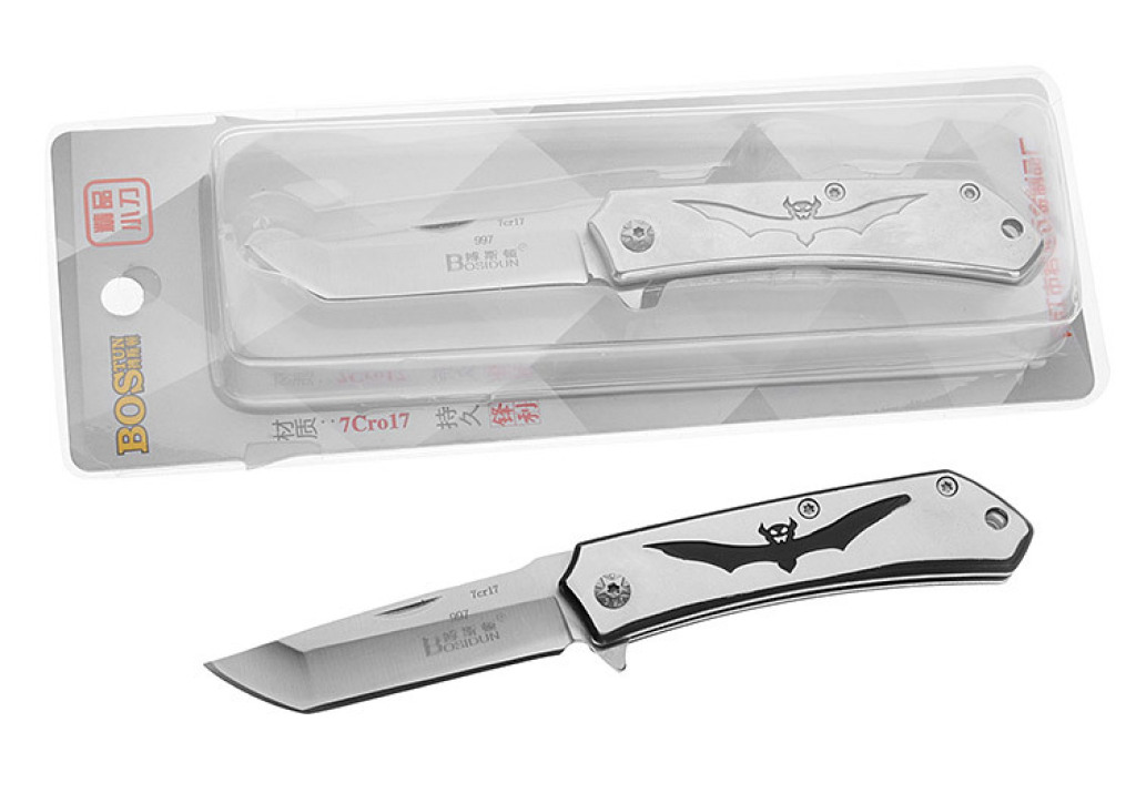 Boseton 7 Chromium 17 SST Fruit Knife Outdoor Survival Folding Knife Sharp Camping Knife Lockless Knife 997