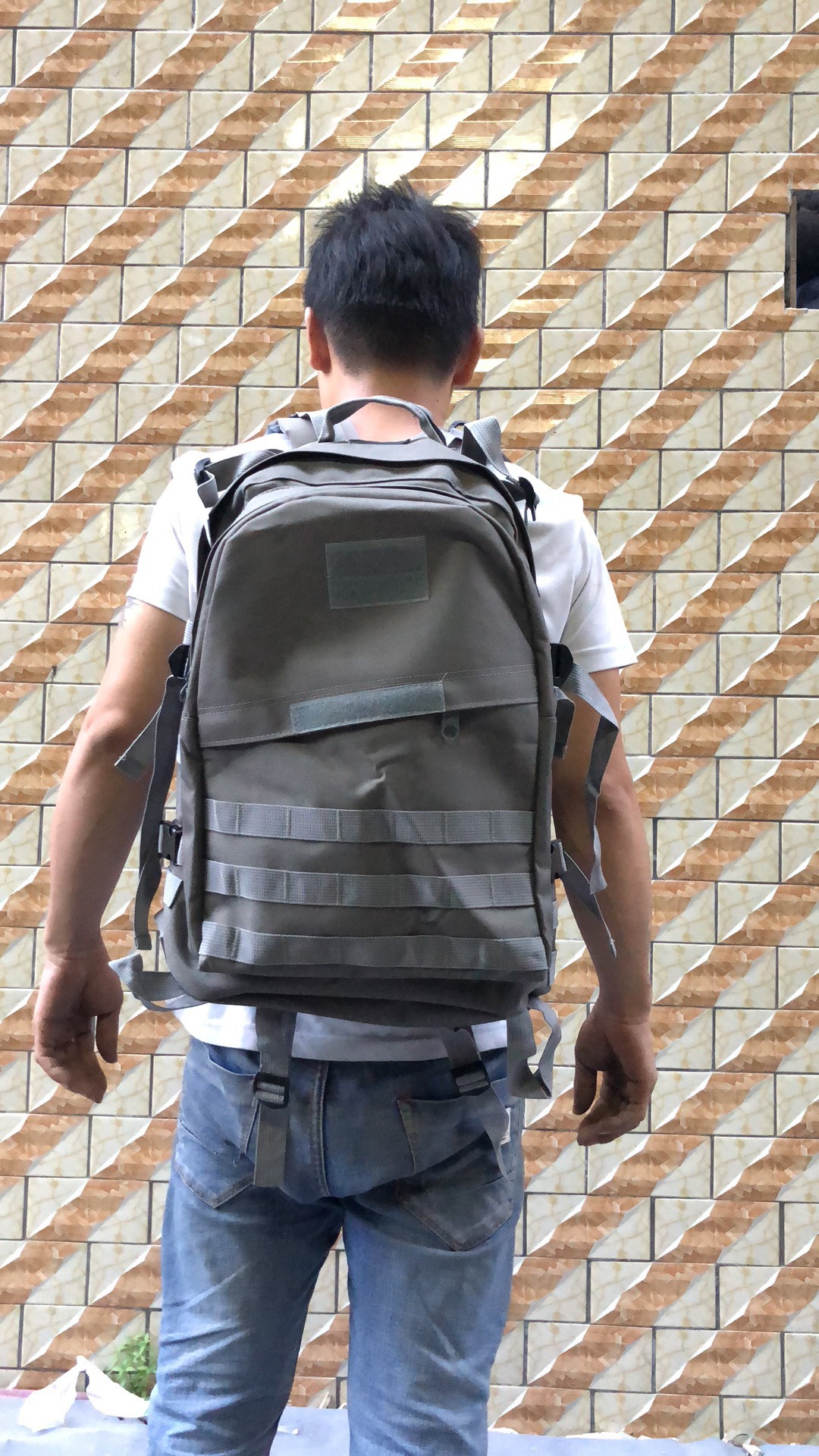 Popular Jesus Survival Chicken Dinner Backpack Level 3 Backpack Mountaineering Sports Backpack Camouflage Waterproof Tactical 3D Backpack