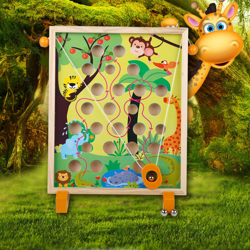 Children&#039;s Educational Toys Multi-Scene Treasure Hunting Game Children&#039;s Early Education Educational Maze Wooden Toys
