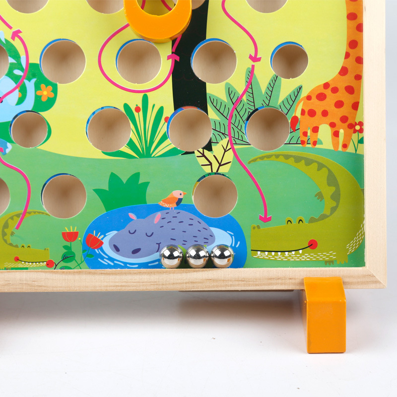 Children&#039;s Educational Toys Multi-Scene Treasure Hunting Game Children&#039;s Early Education Educational Maze Wooden Toys