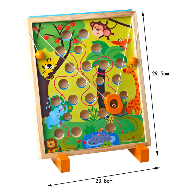 Children's Educational Toys Multi-Scene Treasure Hunting Game Children's Early Education Educational Maze Wooden Toys
