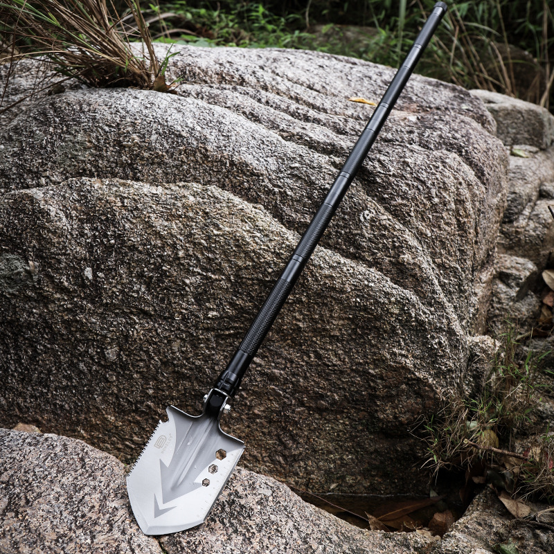 Camping Military Shovel Folding Military Shovel Cross-Border Hot Selling Multi-Functional Outdoor Shovel Camping Equipment Military Shovel