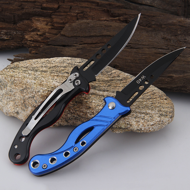 Yangjiang Color Handle Outdoor Portable Knife Multi-Function Outdoor Knife Field Survival Folding Knife Fruit Knife