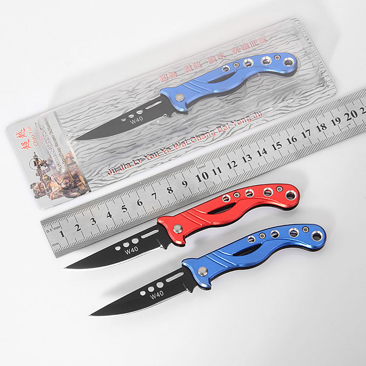 Yangjiang Color Handle Outdoor Portable Knife Multi-Function Outdoor Knife Field Survival Folding Knife Fruit Knife