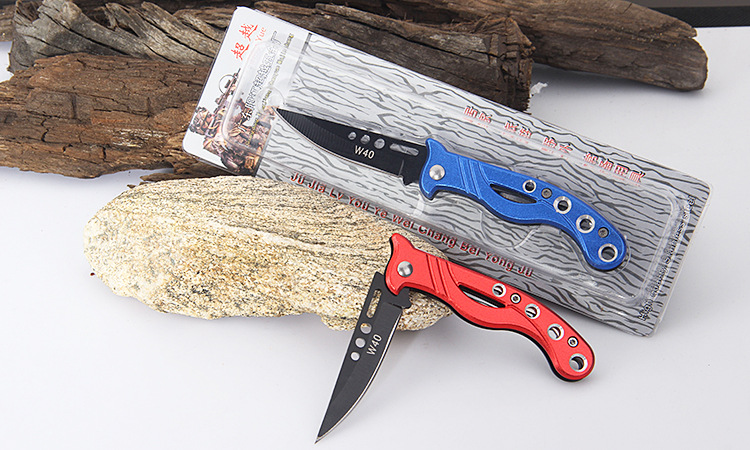 Yangjiang Color Handle Outdoor Portable Knife Multi-Function Outdoor Knife Field Survival Folding Knife Fruit Knife