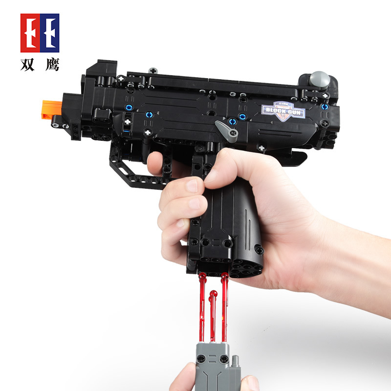 Double E Assembled Building Block Gun 98K Sniper Rifle Pieces Can Be Launched Compatible with Lego Jesus Survival Pistol 6 Children&#039;s Toys