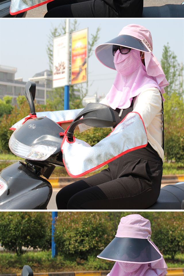 Electric Bicycle Motorcycle Sunscreen and Waterproof UV-Proof Men's and Women's Cycling Extended Sun-Proof Gloves Handle Cover Electric Bicycle Motorcycle Sunscreen and Waterproof UV-Proof Men's and Women's Cycling Extended Sun-Proof Gloves Handle Cover