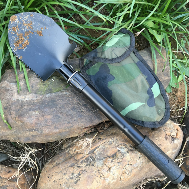 New Multi-Functional Small Shovel Folding Self-Defense Soldier Shovel Outdoor Camping Supplies Tool Survival