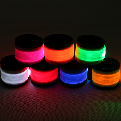 Luminous LED clap circle wrist band arm band outdoor products warning survival entertainment props