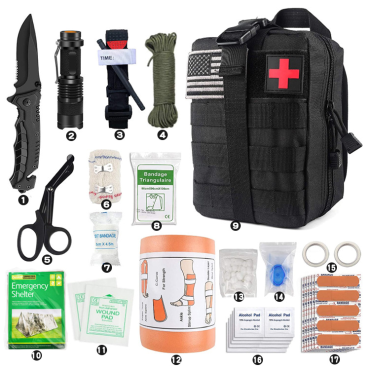 Outdoor Mountaineering Adventure Self-Rescue Survival Multifunctional Kit