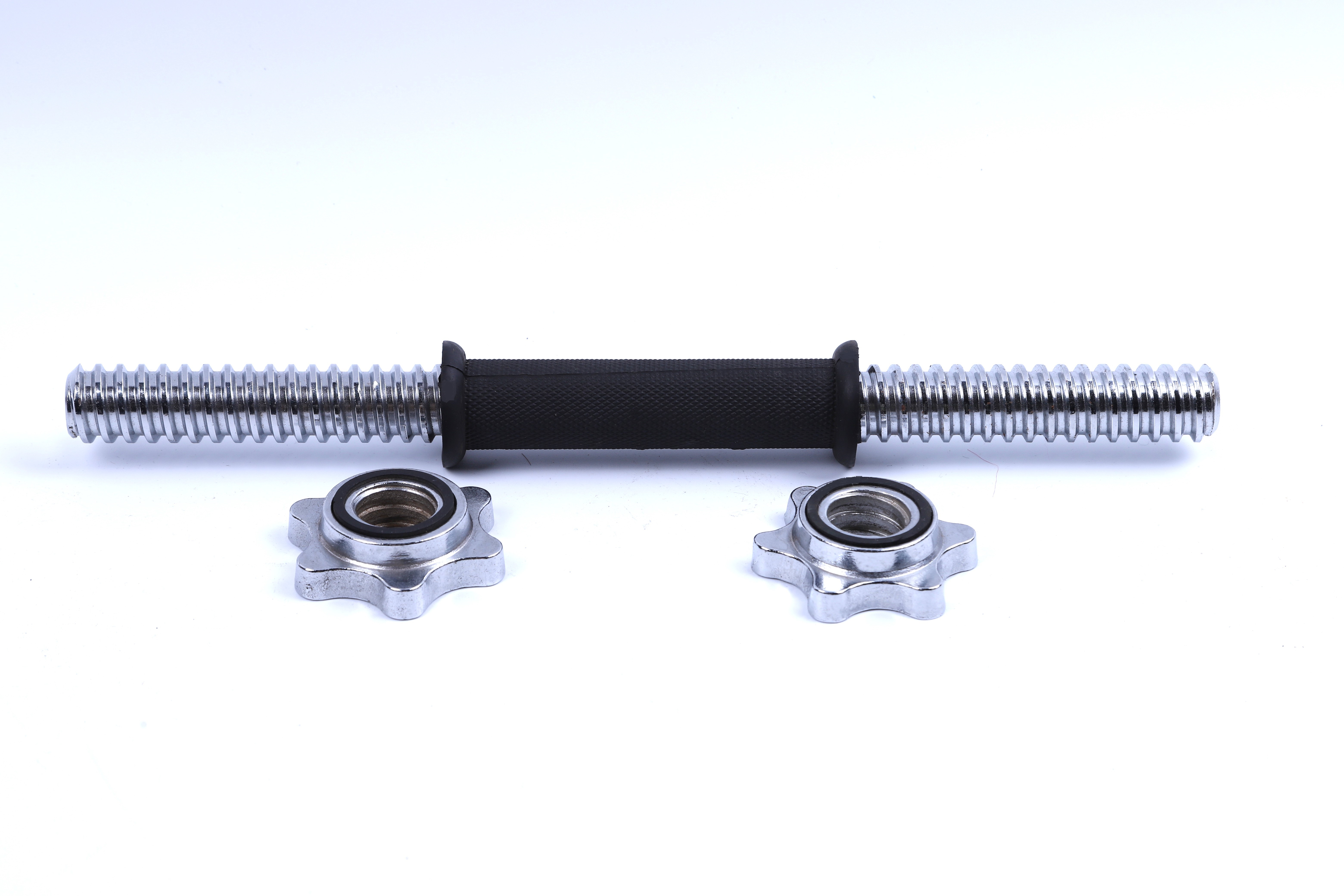Double-Brand Rubber Handle Electroplating Dumbbell Rod Sporting Goods