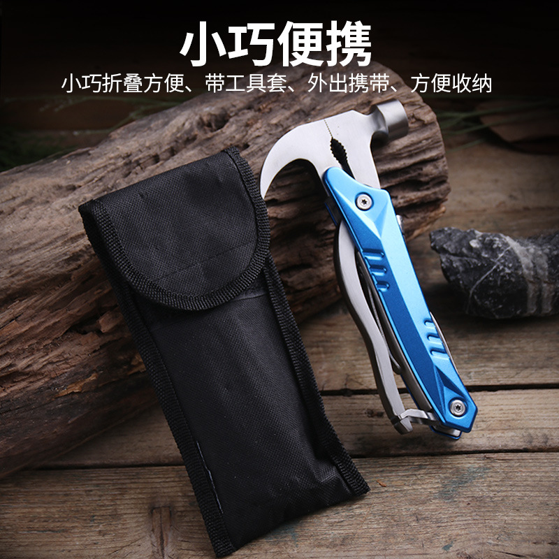 Outdoor Axe Multi-Functional Tools Folding Knife Fire Axe Survival Equipment Folding Multi-Purpose Axe Hammer