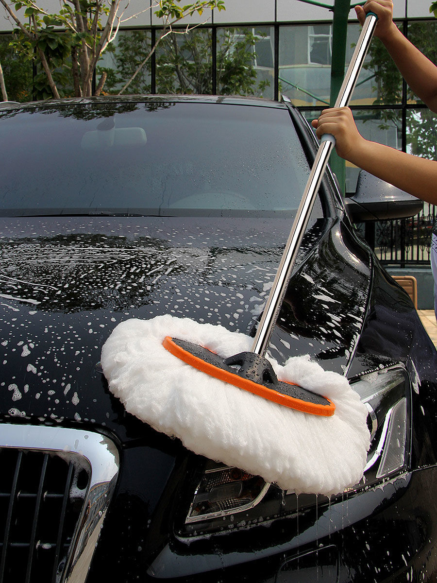 Car Mop Car Wash Wax Brush Long Handle Telescopic Cotton Soft Brush Mop Cleaning Car Dust Removal Soft Duster Tool Special Car Mop Car Wash Wax Brush Long Handle Telescopic Cotton Soft Brush Mop Cleaning Car Dust Removal Soft Duster Tool Special