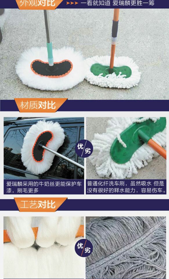 Car Mop Car Wash Wax Brush Long Handle Telescopic Cotton Soft Brush Mop Cleaning Car Dust Removal Soft Duster Tool Special Car Mop Car Wash Wax Brush Long Handle Telescopic Cotton Soft Brush Mop Cleaning Car Dust Removal Soft Duster Tool Special