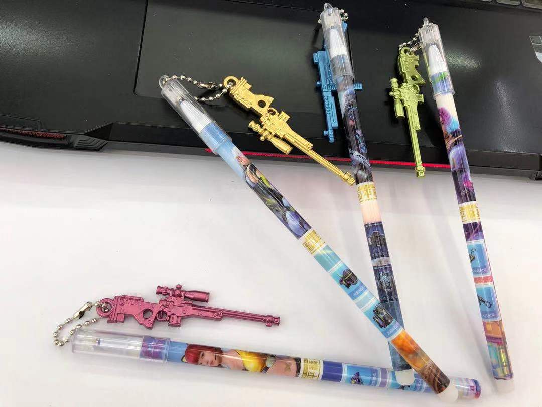 PUBG Toy Jesus Survival PUBG Mobile AKM Equipment Mini Pendant Simulation Weapon Student Gel Pen