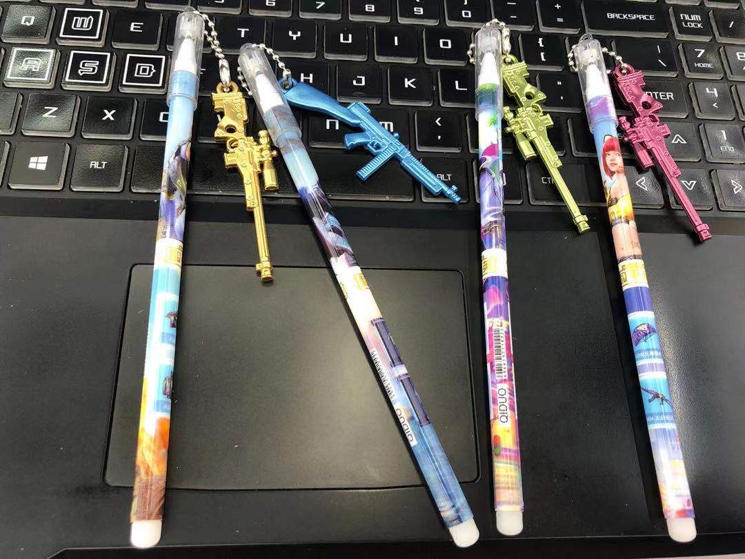PUBG Toy Jesus Survival PUBG Mobile AKM Equipment Mini Pendant Simulation Weapon Student Gel Pen