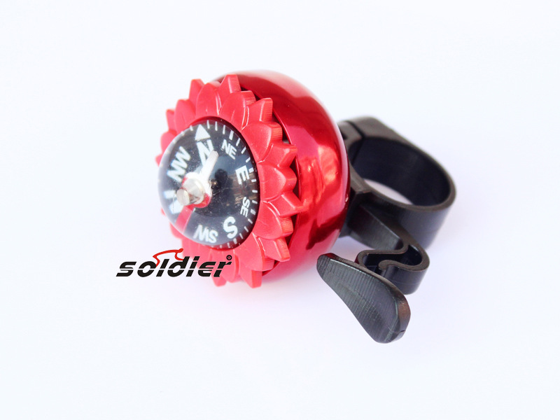 Bicycle bells aluminum wholesale alloy belt with colorful/sunflower compass bells Bicycle bells aluminum wholesale alloy belt with colorful/sunflower compass bells