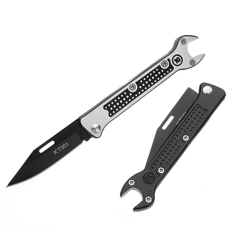 Creative Wrench Outdoor Knife Folding Knife SST Fruit Knife Field Survival Life-Saving Knife Camping Knife
