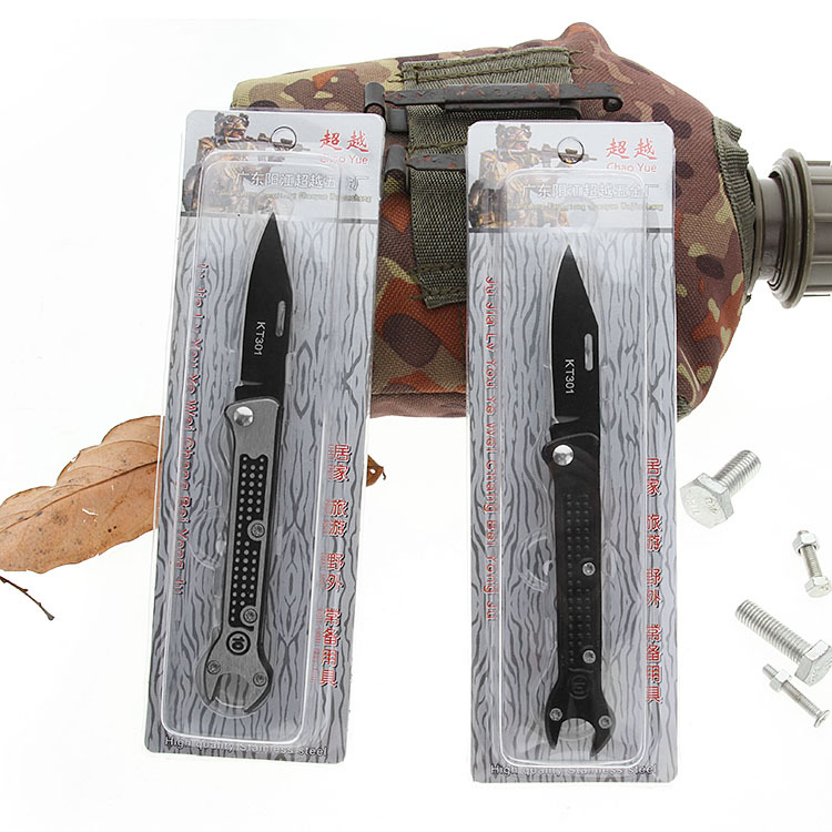 Creative Wrench Outdoor Knife Folding Knife SST Fruit Knife Field Survival Life-Saving Knife Camping Knife