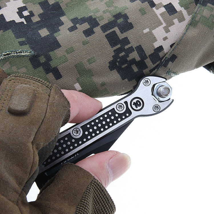 Creative Wrench Outdoor Knife Folding Knife SST Fruit Knife Field Survival Life-Saving Knife Camping Knife