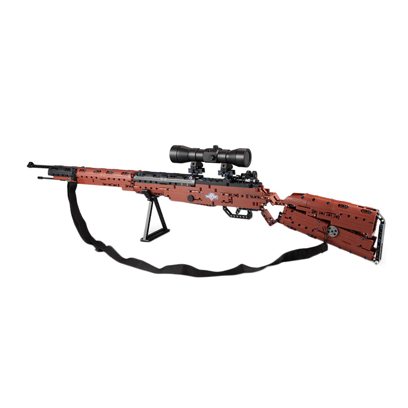 Double E Assembled Building Block Gun 98K Sniper Rifle Pieces Can Be Launched Compatible with Lego Jesus Survival Pistol 6 Children&#039;s Toys