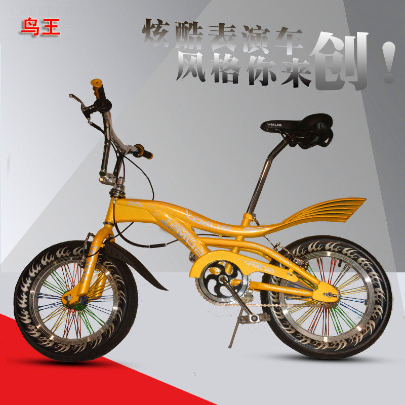 Special performance car 24 inch leopard print acrobatic bicycle export dolphin tail