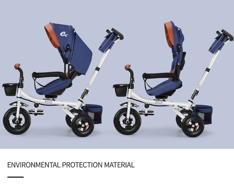 Children's Tricycle Folding Reclinable 1-2-3-6 Years Old Baby Stroller Baby Bicycle Children's Bicycle Children's Tricycle Folding Reclinable 1-2-3-6 Years Old Baby Stroller Baby Bicycle Children's Bicycle