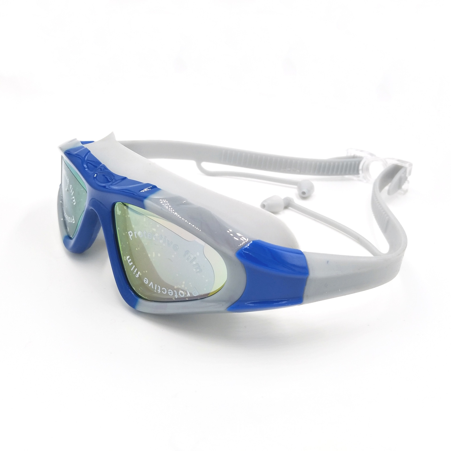 Electroplating Swimming Goggles HD Waterproof Swimming Goggles Adult Large Frame Swimming Glasses Large Frame Electroplating Swimming Goggle Box Earplugs Electroplating Swimming Goggles HD Waterproof Swimming Goggles Adult Large Frame Swimming Glasses Large Frame Electroplating Swimming Goggle Box Earplugs