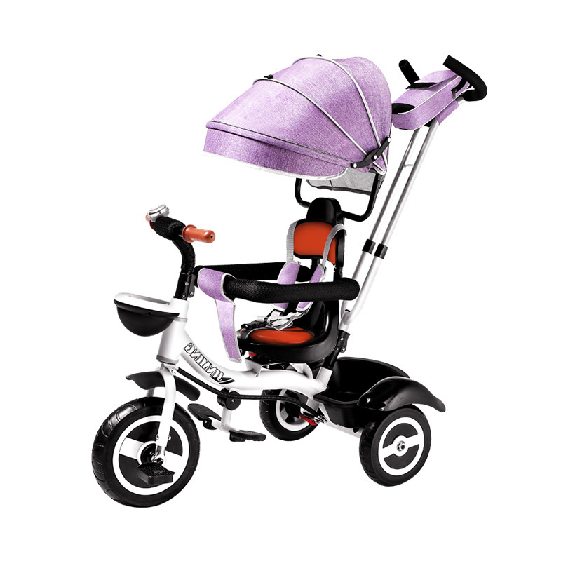Children&#039;s Tricycle Trolley 1-2-3-6 Years Old Baby Bicycle Baby Walking Tool Lightweight Carriage