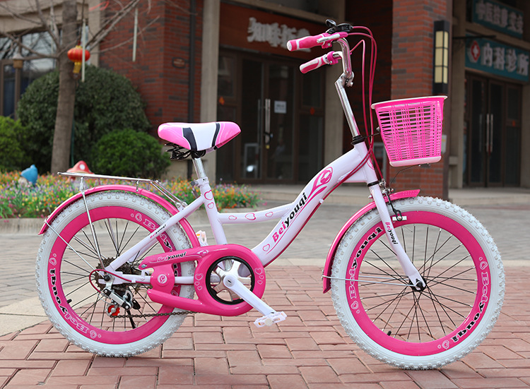 Children&#039;s Bicycle Girls Primary and Secondary School Students 18-Inch to 22-Inch Pedal Bicycle Speed Single Stroller