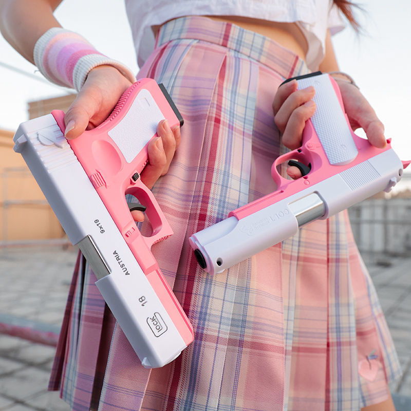 Glock Throw Shell PUBG Toy Pistol Jesus Survival Soft Toy gun