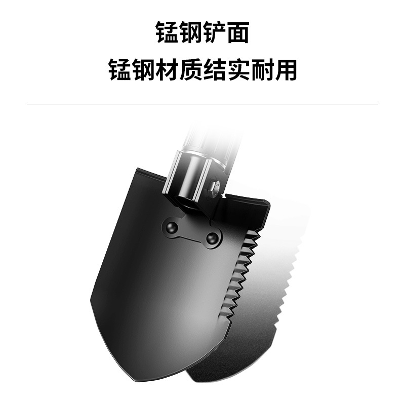 Shenhuo Outdoor Shovel Multifunctional Manganese Steel Shovel Folding Multifunctional Car Fishing Portable Shovel Small Shovel