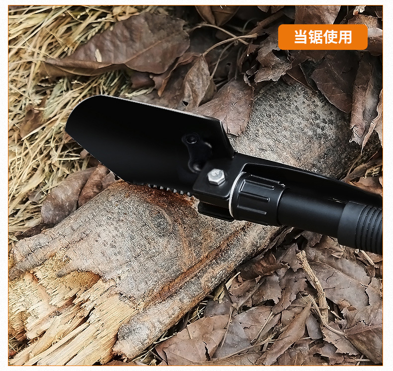 Shenhuo Outdoor Shovel Multifunctional Manganese Steel Shovel Folding Multifunctional Car Fishing Portable Shovel Small Shovel