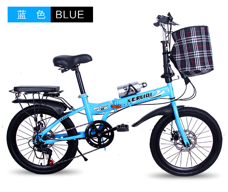 Folding bicycle 20 \"variable speed disc brake damping ultra-light portable teenage boys and girls student adult bicycle Folding bicycle 20 \"variable speed disc brake damping ultra-light portable teenage boys and girls student adult bicycle
