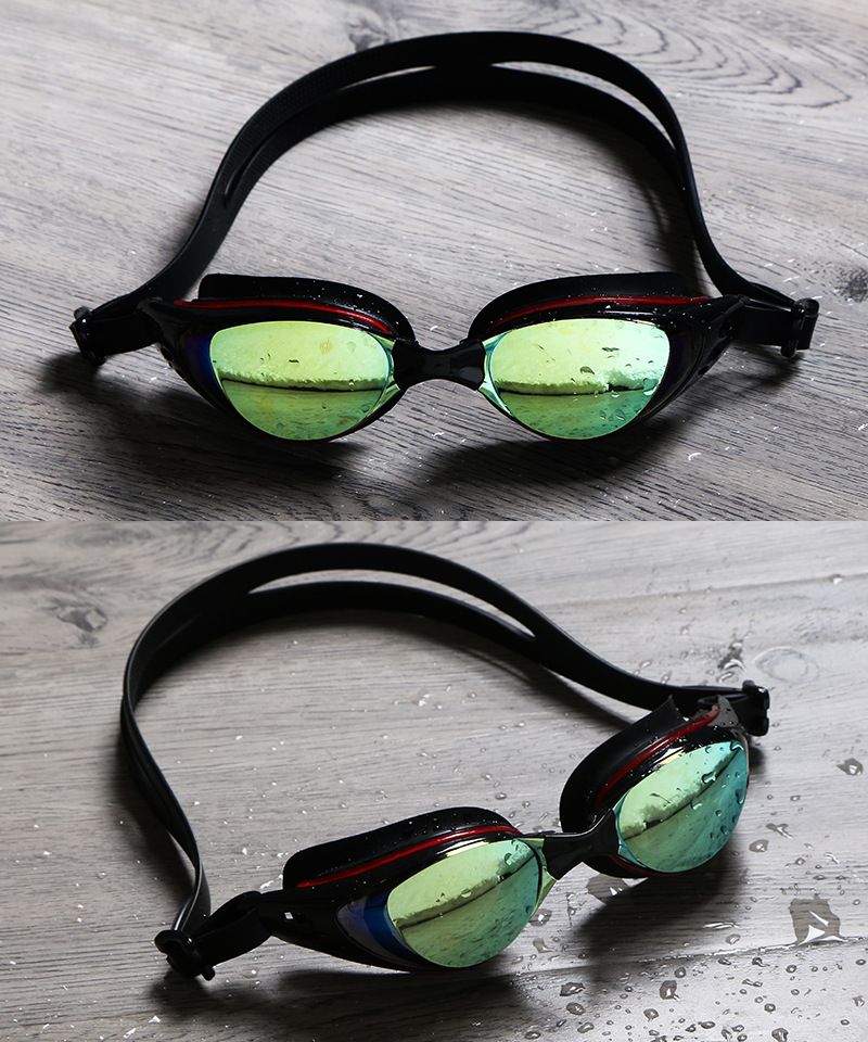 Likuo electroplating goggles into large frame waterproof fog mantra color swimming goggles short - sighted swimming goggles wholesale Likuo electroplating goggles into large frame waterproof fog mantra color swimming goggles short - sighted swimming goggles wholesale