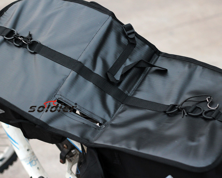 High quality bicycle rear shelf pack 3 in 1 /flame fox hard board pack