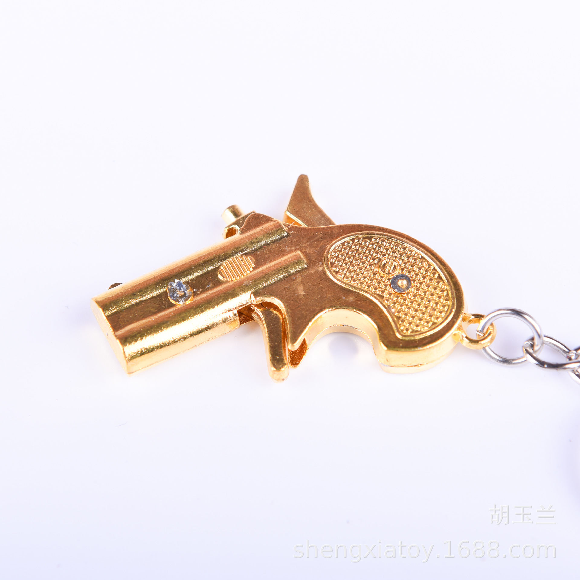 Campus Surrounding Stall Toy Alloy Movable Small Pistol Model Crafts Jesus Survival Weapon Model