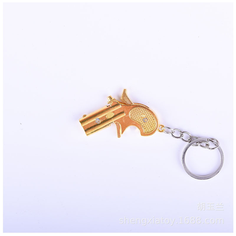 Campus Surrounding Stall Toy Alloy Movable Small Pistol Model Crafts Jesus Survival Weapon Model