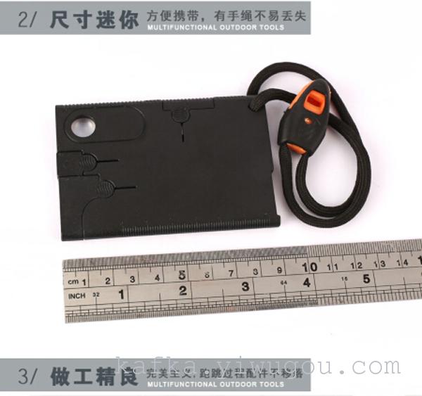 Multi function tool camping portable survival tool knife