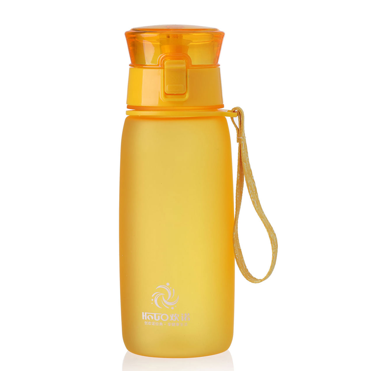 Outdoor space cup frosted plastic portable cartridge cover sports cup with tea leakage