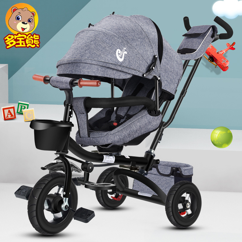Children's Tricycle Reclining Foldable Rotating 1-3-5 Child Baby Bicycle Lightweight Baby Stroller Stroller