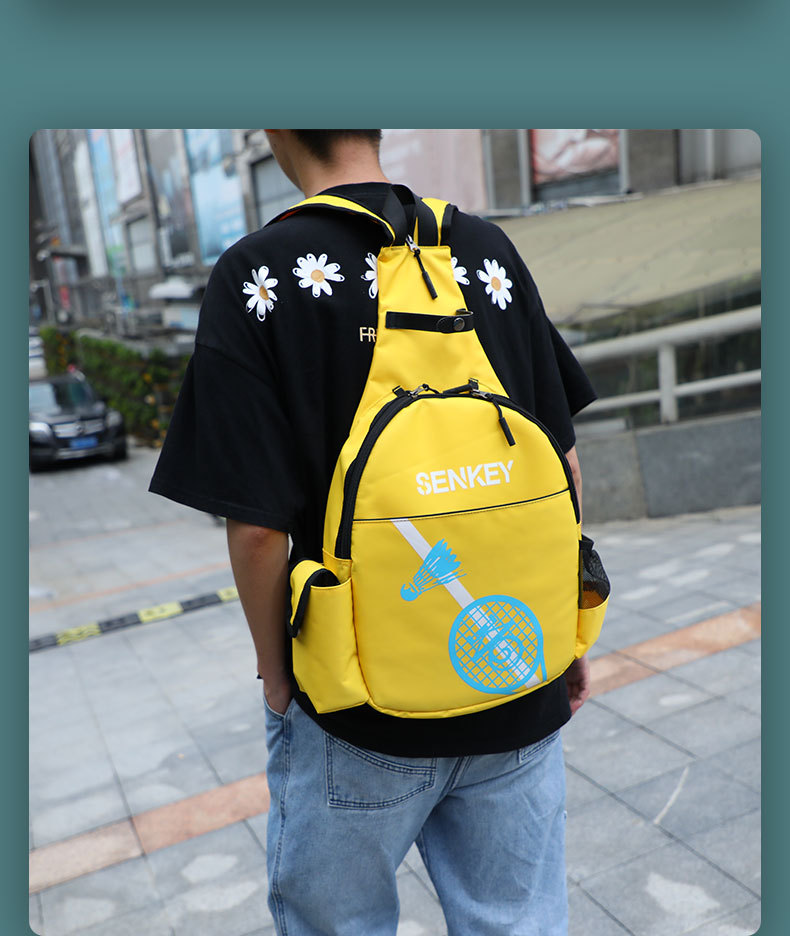 Sports Badminton Bag Single Shoulder Tennis Backpack Outdoor Fitness Oxford Cloth 2 Pack Badminton Bag