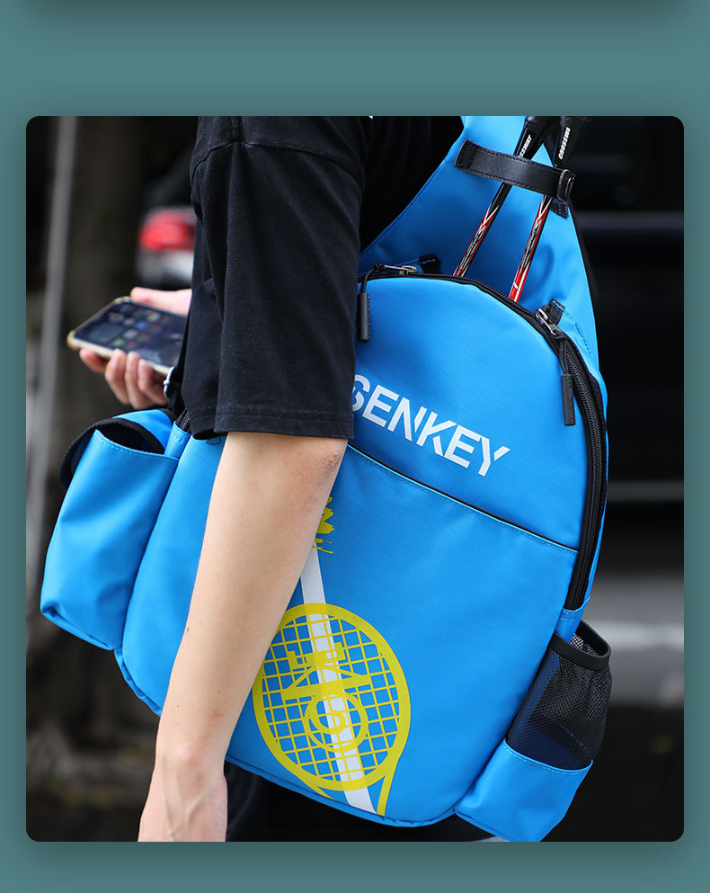 Sports Badminton Bag Single Shoulder Tennis Backpack Outdoor Fitness Oxford Cloth 2 Pack Badminton Bag