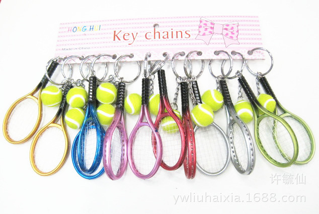 Tennis Key Chain Pendant Wholesale Sporting Goods Tennis Key Ring Simulation Tennis Key Ring Factory Custom Tennis Key Chain Pendant Wholesale Sporting Goods Tennis Key Ring Simulation Tennis Key Ring Factory Custom