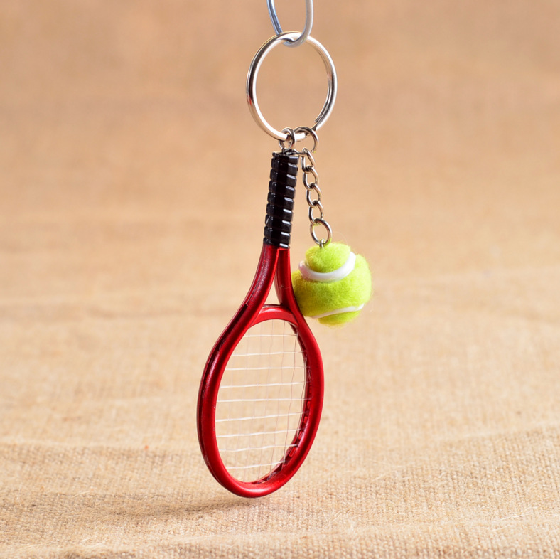 Tennis Key Chain Pendant Wholesale Sporting Goods Tennis Key Ring Simulation Tennis Key Ring Factory Custom Tennis Key Chain Pendant Wholesale Sporting Goods Tennis Key Ring Simulation Tennis Key Ring Factory Custom